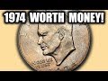 TONS OF 1974 EISENHOWER DOLLAR COINS WORTH MONEY IKE DOLLAR ERROR COINS