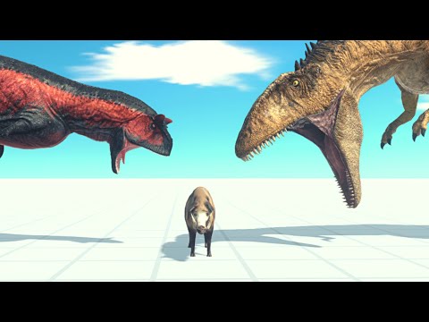 Carcharodontosaurus And Carnotaurus Vs Every Unit ARBS | Animal Revolt Battle Simulator