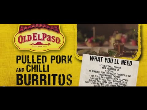 Pulled Pork Chilli Burritos | Andy Bates | Old El Paso
