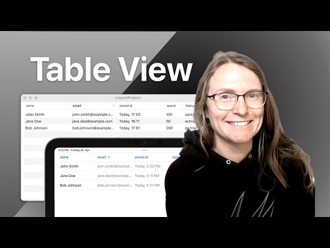 How to use SwiftUI Table on macOS and iOS