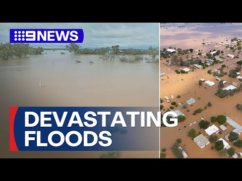 Weather emergency escalates in Queensland | 9 News Australia