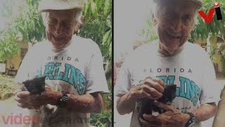 Grandpa Secretly Raises Stray Kittens After Wife Told He Couldn’t Keep Them