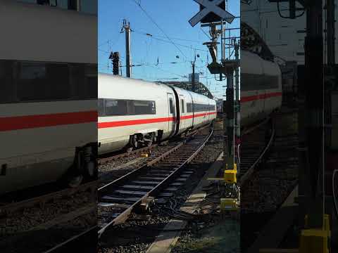 Einfahrt ICE 4 von Hohenzollernbrücke #trainspotting