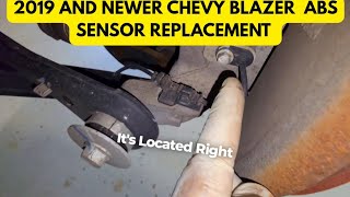2019 and Newer Chevy Blazer ABS /wheel speed sensor replacement w/ c0045