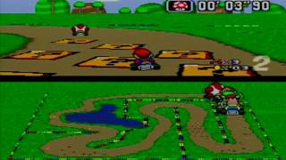 Super Mario Kart - Flower Cup 50cc (SNES)