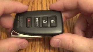 DIY - LEXUS How to change SmartKey Key fob Battery on Lexus RX350 ES350 RX450
