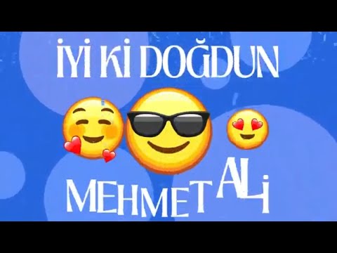 İyiki doğdun MEHMET ALİ İsimli Doğum Günü Şarkısı - MEHMET ALİ' nin Doğum Günü Şarkısı #doğumgünü