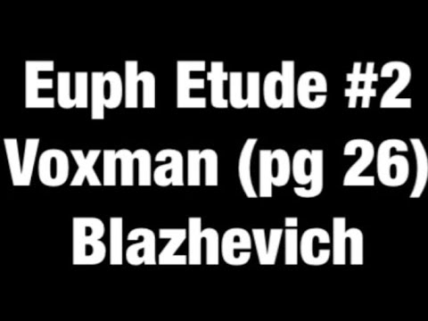 Voxman Blazhevich Page 26 (Euphonium Etude 2) - TMEA 2022-2023