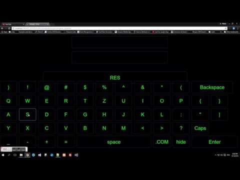 Developing Javascript Virtual Keyboard