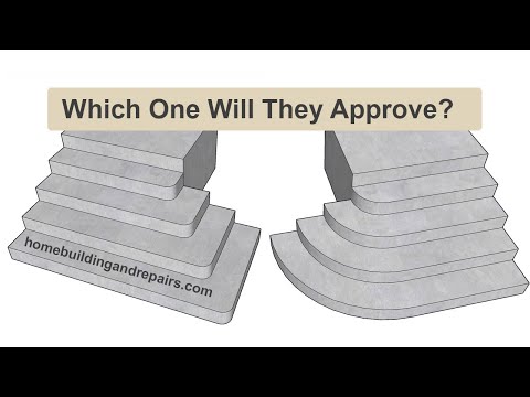 Round or Square Stair Tread Building Code Variations That Could Be Interpreted As A Problem