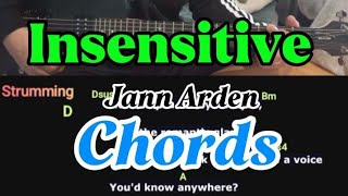 Insensitive Jann Arden Guitar chord tutorial lesson #guitarlesson 