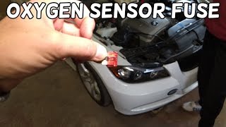 OXYGEN SENSOR HEATER FUSE LOCATION REPLACEMENT BMW E90 E91 E92 E93
