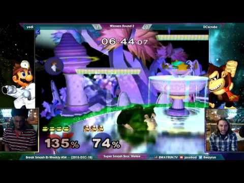 Break Smash #54   SSBM W2   yedi VS DCscrubz