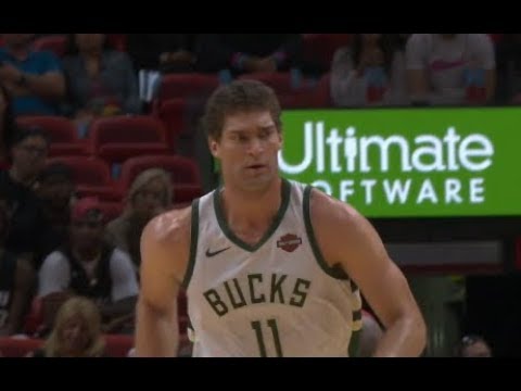 Brook Lopez Highlights vs Heat RS19G69 - 2 Pts, 6 Rebs, 3 Blks (15.03.19)