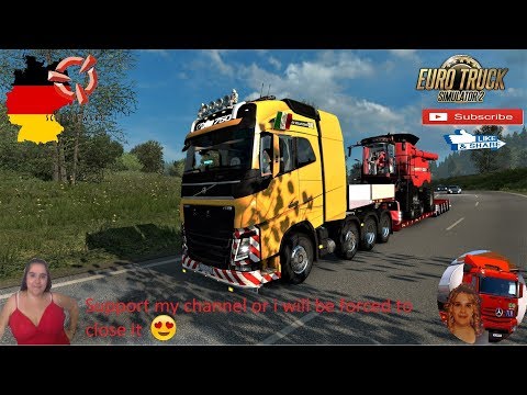 Euro Truck Simulator 2 (1.36) Delivery in Germany Volvo FH 2012 8x4 by SCS + DLC's & Mods