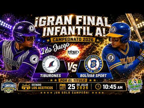 Bolívar Sport vs Tiburones,  Gran Final 2do Juego (Infantil A)