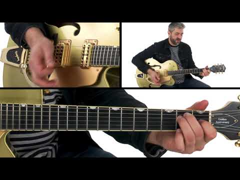 Rockabilly Rhythm Guitar Lesson -  Travis Picking - Jason Loughlin