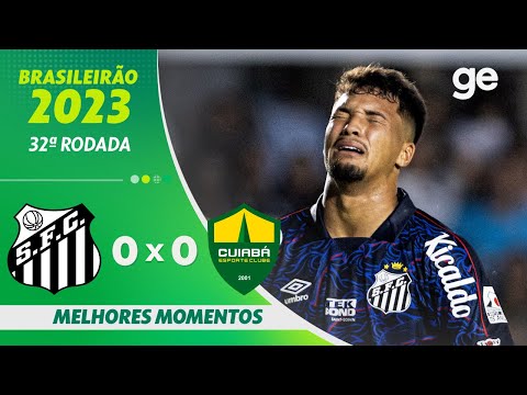 Gols e lances de Santos x Cuiabá