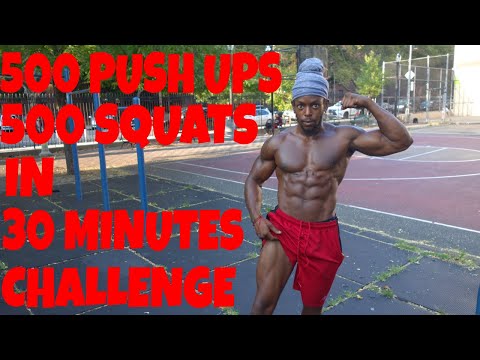 500 Push ups and 500 Squats in 30 Minutes Challenge - Shredda | That's Good Money