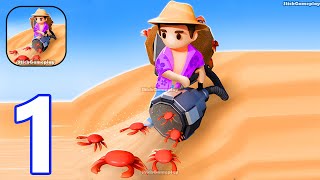 Beach Cleaner - Gameplay Walkthrough Part 1 Idle Beach Restaurant Manager - iOS, Android Gameplay