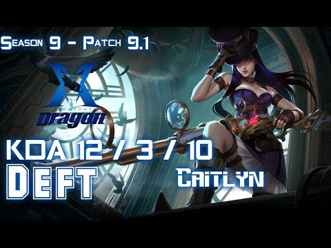 KZ Deft CAITLYN vs LUCIAN ADC - Patch 9.1 KR Ranked