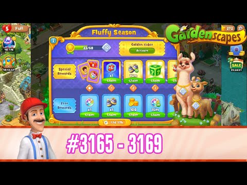 FLUFFY SEASON - GardenScapes Level 3165 - 3169 | MICRO GAMEPLAY HD