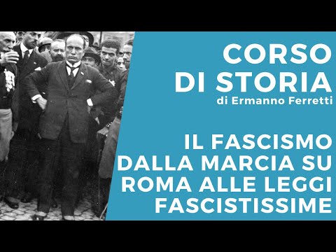 Fascismo: marcia su Roma, omicidio Matteotti e leggi fascistissime