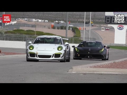 DRAGRACE | Ferrari 458 Speciale w/ iPE exhaust VS Porsche GT3RS w/ Custom GMG Racing exhaust