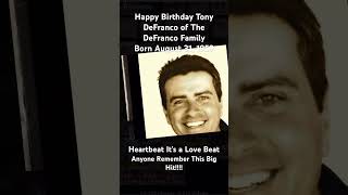 Tony DeFranco of The DeFranco Family Happy Birthday 8/31/1959 #tonydefranco #thedefrancos #shorts
