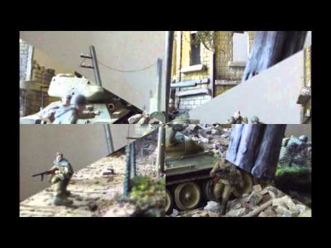 T 34 85 NM204 BERLIN APRIL 1945  ultimates fights DIORAMA