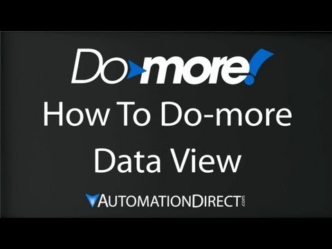 BRX Do-more Designer Data View from AutomationDirect