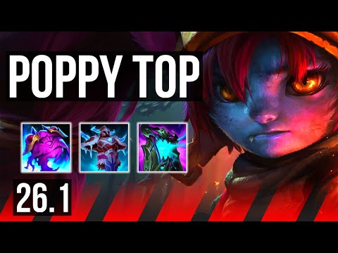 POPPY vs VOLIBEAR (TOP) | 10k gold comeback, 34K damage | KR Master | 26.1