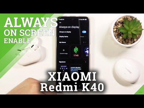 How to Change Always On Display Theme in XIAOMI Redmi K40 – Change AOD Theme