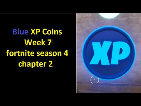 Blue XP Coins Locations Map Week 7