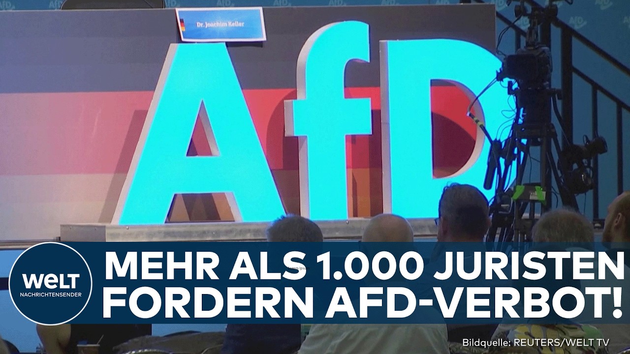 AFD-VERBOT: Mehr als 1.000 Juristen fordern Verbotsverfahren! Offener Brief an die Politik