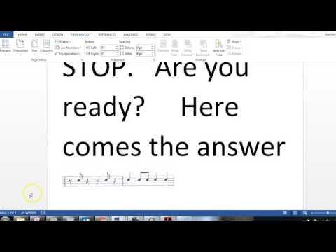 Rhythmic dictation practice 1