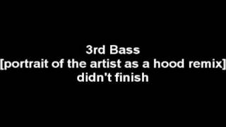 3rd Bass - Portrait of the artist as a hood (remix)