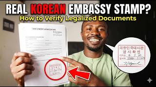 How Korean Embassy Legalization Documents Look | Real Stamps, Signatures & Authentication Guide