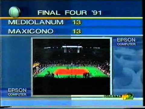 1991 MAXICONO MEDIOLANUM COPPA ITALIA PRIMA PARTE