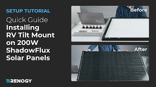 How to install 200W ShadowFlux Solar Panel.
