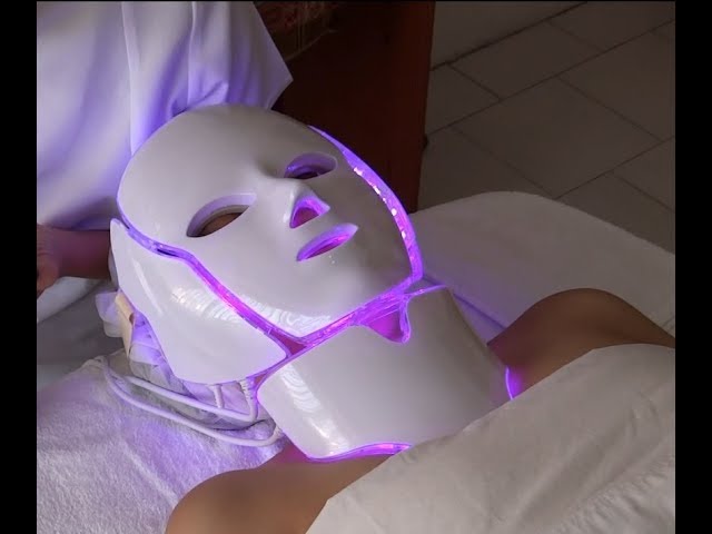 Vídeo relacionado con Mascara LED Facial Y Cuello,Mascara Luz LED Facial con 7 Colores, 5 Niveles de Brillo