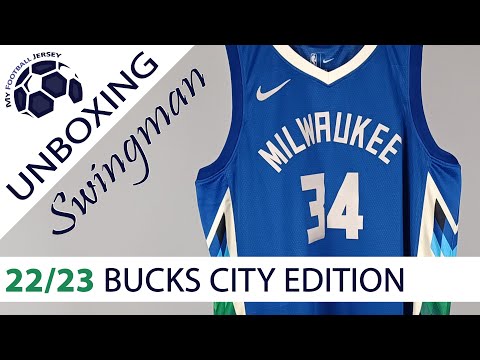 Milwaukee Bucks City Edition Jersey 22/23 Antetokounmpo (Kitgg) Swingman Version Unboxing Review