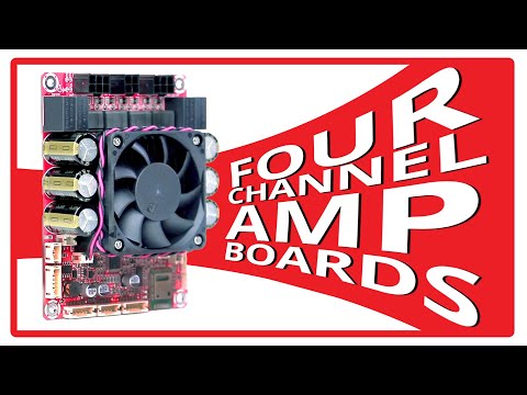 Dayton Audio Amp boards with 4 channels, DSP, and Bluetooth 5.0