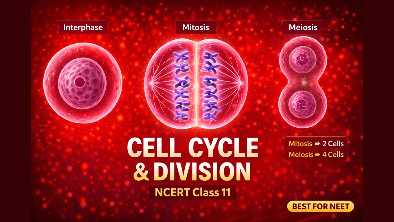 CBSE Class 11 Biology || Cell Cycle and Cell Division || Full Chapter || By Shiksha House