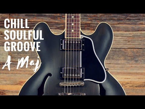 Chill Soulful Groove | Guitar Backing Track Jam in A