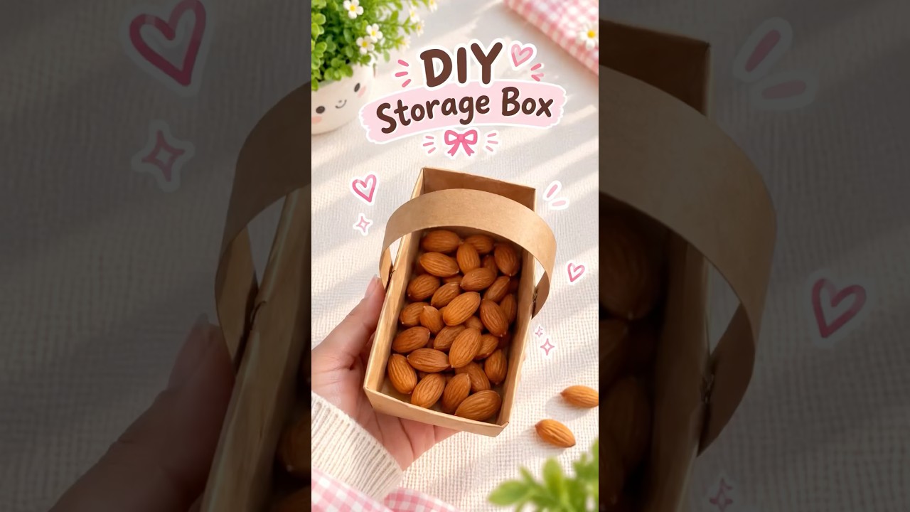 🎀✨DIY Storage Box 📦✨ |It’s me Hana|Cute & Easy Paper Craft #Shorts