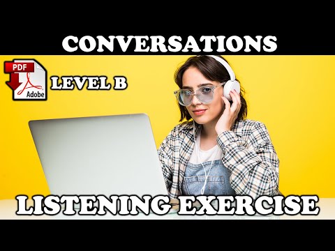 Can you understand the conversations in English? + Pdf - Level b1 listening ex - Easy English Lesson