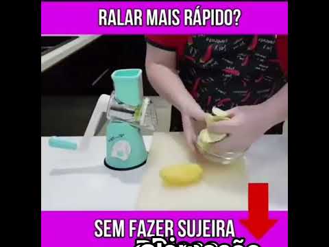 Ralador de legumes Cortador Fatiador Multiuso Giratório 3 em 1. #dicas #promoção #ofertas