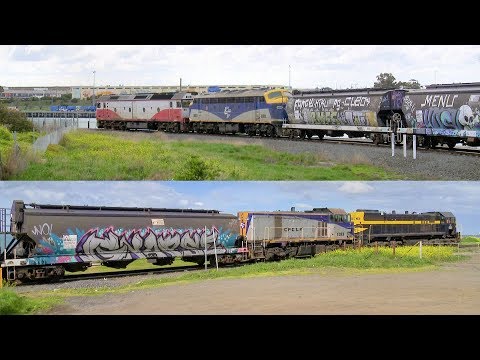QUBE Push-Pull Broad Gauge Grain Train (4/9/2019) - PoathTV Australian Railways
