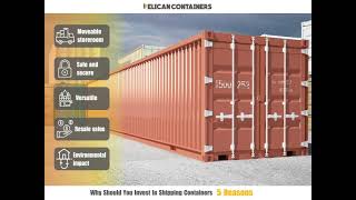 Why Should You Invest in Shipping Containers – 5 Reasons